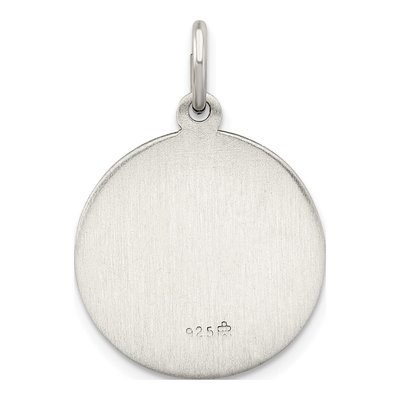 Sterling Silver Antiqued Infant Jesus Medal Pendant – view 4
