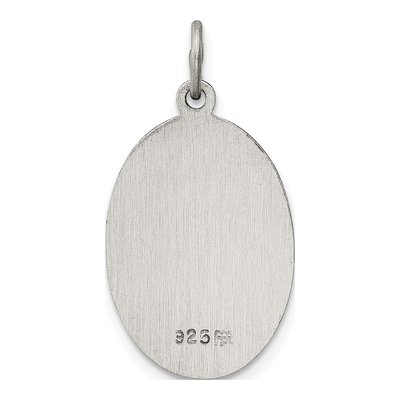 Sterling Silver Sacred Heart Medal Pendant – view 5