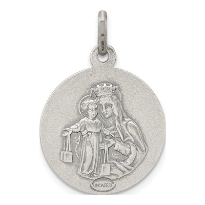Sterling Silver Sacred Heart of Jesus Medal Pendant – view 4