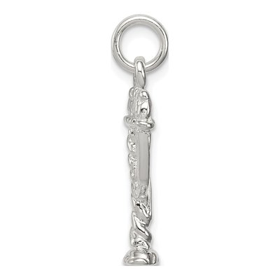 Sterling Silver Menorah Pendant – view 3