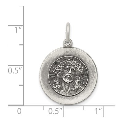 Sterling Silver Ecce Homo Medal Pendant – view 5