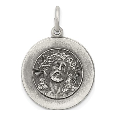 Sterling Silver Ecce Homo Medal Pendant