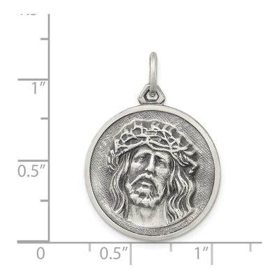 Sterling Silver Ecce Homo Medal Pendant – view 4