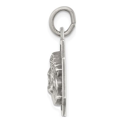 Sterling Silver Antiqued Ecce Homo Pendant – view 3