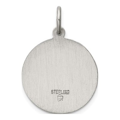Sterling Silver Antiqued Jesus Have Mercy Medal Pendant – view 5
