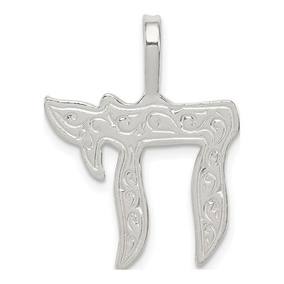Sterling Silver Chai Pendant
