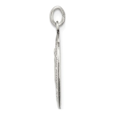 Sterling Silver Antiqued Miraculous Medal Pendant – view 3