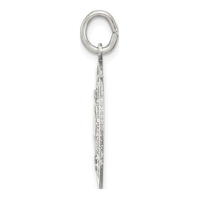 Sterling Silver Antiqued Miraculous Medal Pendant – view 3