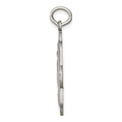 Sterling Silver Antiqued Miraculous Medal Pendant – view 3