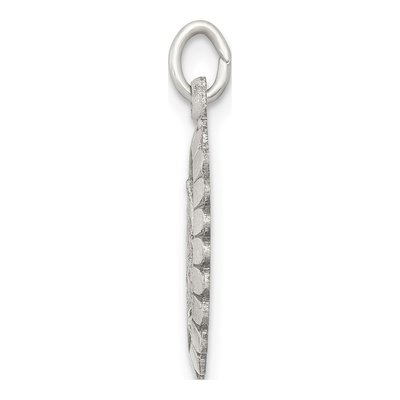 Sterling Silver Antiqued Miraculous Medal Pendant – view 3