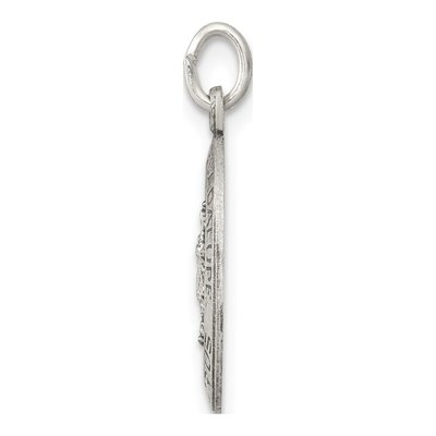 Sterling Silver Antiqued Our of Guadalupe Medal Pendant – view 3