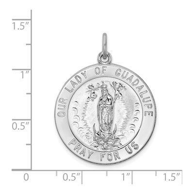 Sterling Silver Our of Guadalupe Medal Pendant – view 5