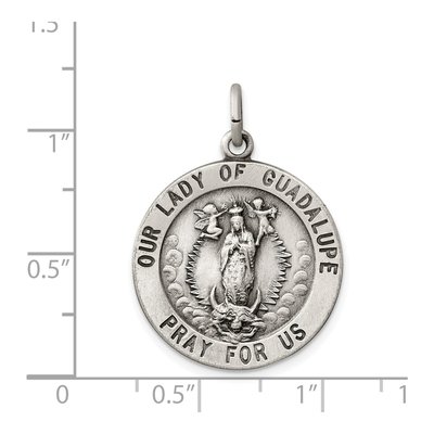 Sterling Silver Our of Guadalupe Medal Pendant – view 4