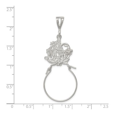 Sterling Silver Mom Holder Number 1 Pendant – view 4