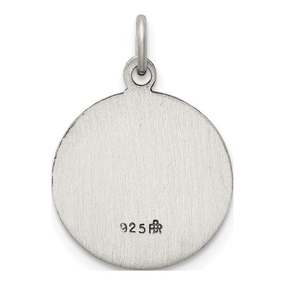 Sterling Silver Antiqued Our of Fatima Medal Pendant – view 5