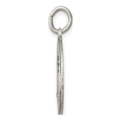 Sterling Silver Our of Loreto Antiqued Medal Pendant – view 3