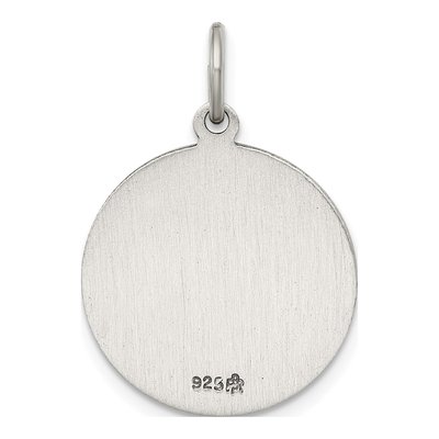 Sterling Silver Our of Loreto Antiqued Medal Pendant – view 5