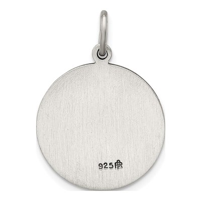 Sterling Silver Our of Lourdes Medal Pendant – view 5
