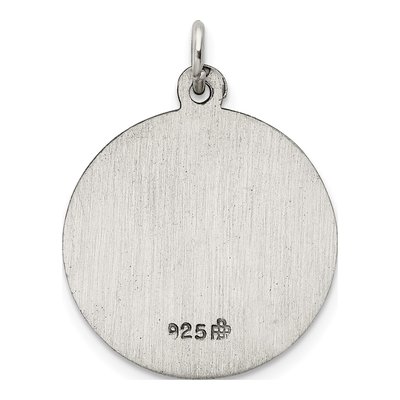 Sterling Silver Antiqued Our of Assumption Medal Pendant – view 5
