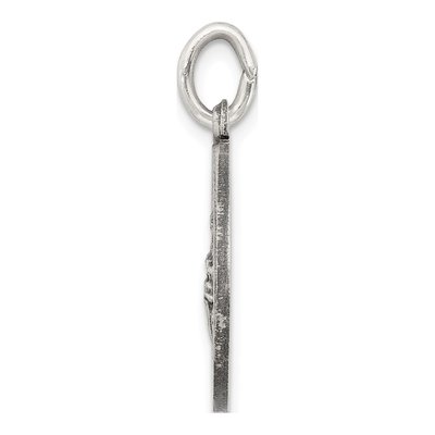 Sterling Silver Antiqued de LA Providencia Medal Pendant – view 3