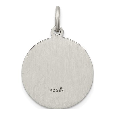 Sterling Silver Antiqued de LA Providencia Medal Pendant – view 5
