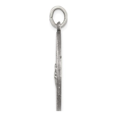Sterling Silver Antiqued de LA Providencia Medal Pendant – view 3