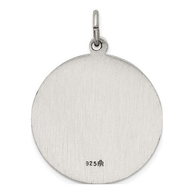 Sterling Silver Antiqued de LA Providencia Medal Pendant – view 5
