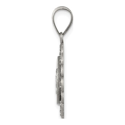 Sterling Silver CZ Blessed Mother Pendant – view 3