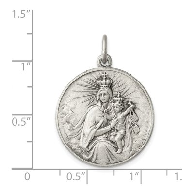 Sterling Silver Our Scapular Medal Pendant – view 4