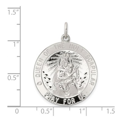 Sterling Silver Holy Scapular Medal Pendant – view 4