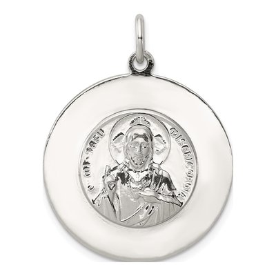 Sterling Silver Holy Scapular Medal Pendant – view 5