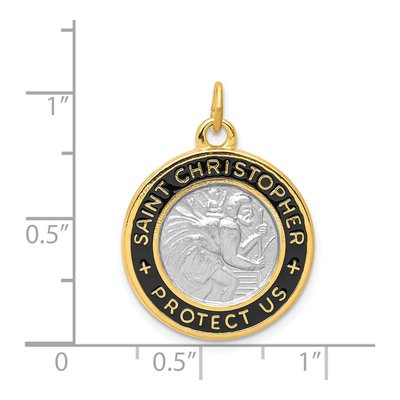 Sterling Silver St Christopher Pendant – view 4