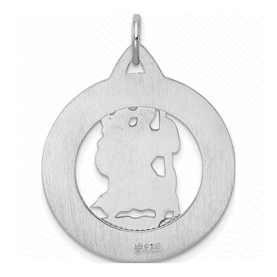 Sterling Silver St Christopher Medal Pendant – view 4