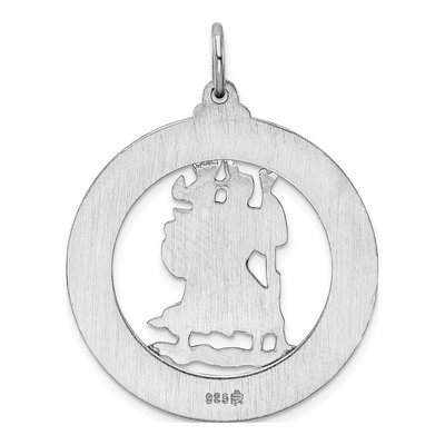 Sterling Silver Saint Christopher Medal Pendant – view 5