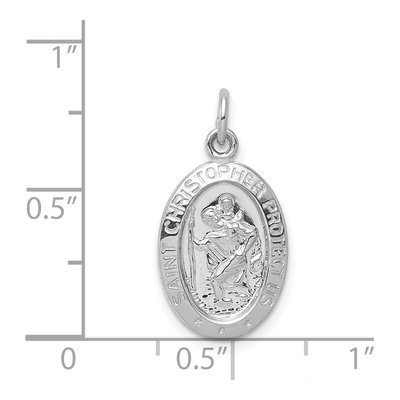 Sterling Silver Saint Christopher Medal Pendant – view 4
