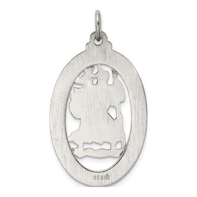 Sterling Silver Saint Christopher Medal Pendant – view 5