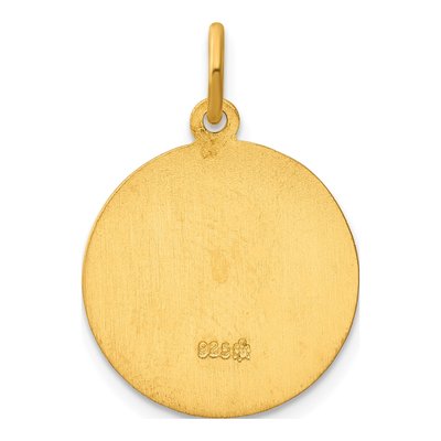 Gold-Plated Sterling Silver Saint Christopher Medal Pendant – view 5