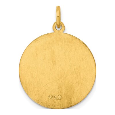 Gold-Plated Sterling Silver St Christopher Medal Pendant – view 5