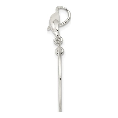 Sterling Silver Dolphin Holder Pendant – view 3