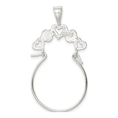 Sterling Silver Heart Holder Pendant – view 5