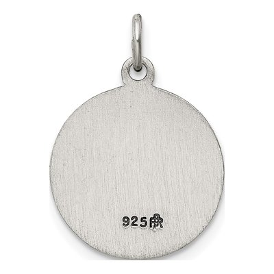 Sterling Silver Antiqued Saint Jude Thaddeus Medal Pendant – view 5