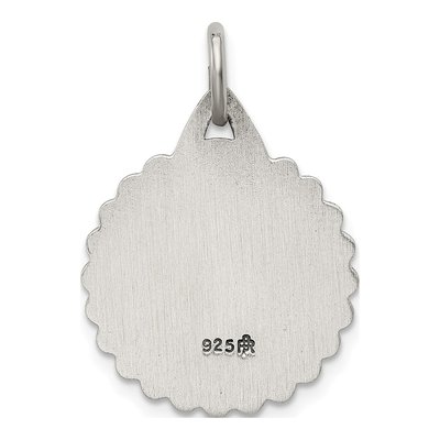 Sterling Silver Antiqued Saint Jude Thaddeus Medal Pendant – view 5