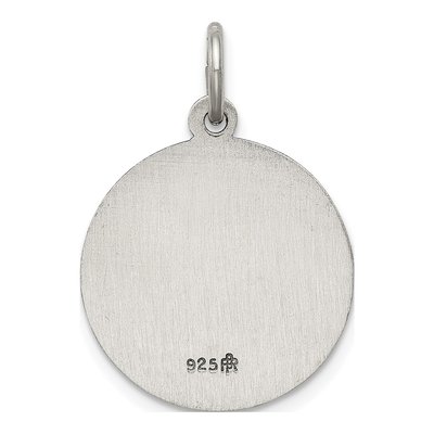 Sterling Silver Antiqued Saint Lucy Medal Pendant – view 5