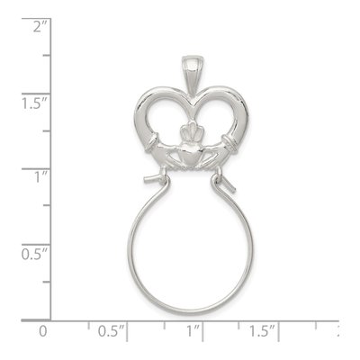 Sterling Silver Claddagh Holder Pendant – view 4