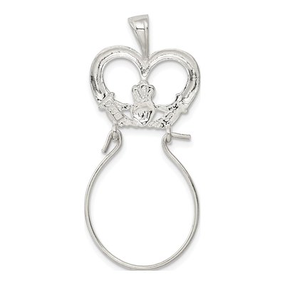 Sterling Silver Claddagh Holder Pendant – view 5