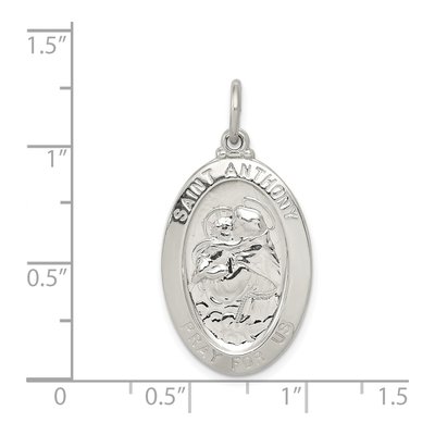 Sterling Silver Saint Anthony Medal Pendant – view 4