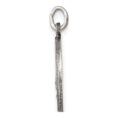 Sterling Silver Antiqued Saint Elizabeth Seton Medal Pendant – view 3