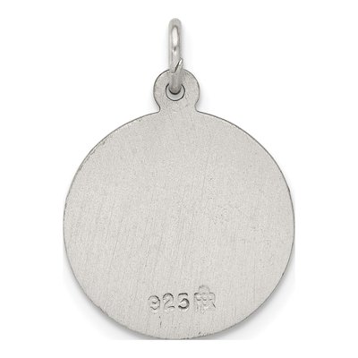 Sterling Silver Antiqued Saint Elizabeth Seton Medal Pendant – view 5