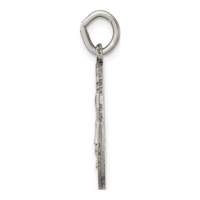 Sterling Silver Antiqued Saint Elizabeth Seton Medal – view 3