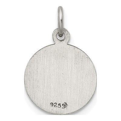 Sterling Silver Antiqued Saint Florian Medal Pendant – view 5